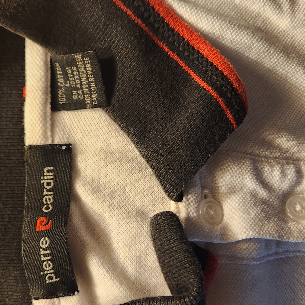 Pierre Cardin white mens Polo